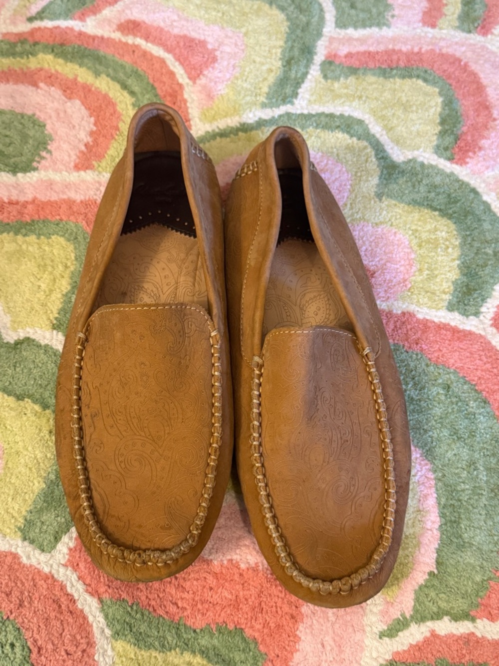 Robert Graham Suede Paisley Driving Loafers